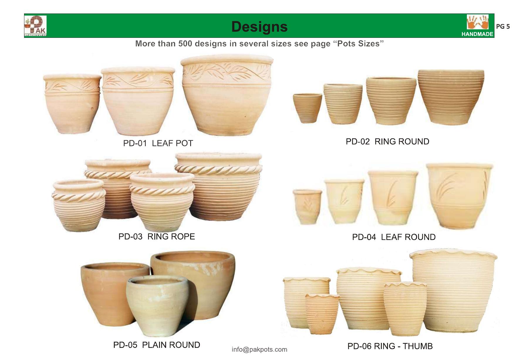 Terracotta pot designs
